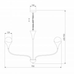 Подвесная люстра Eurosvet Calyx 60169/8 никель | фото 3