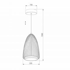 Подвесной светильник Eurosvet Comodita 40009/1 LED черный | фото 5