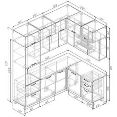 Кухня угловая Элеганция 2200*1700 (Стол. 38мм) | фото 2